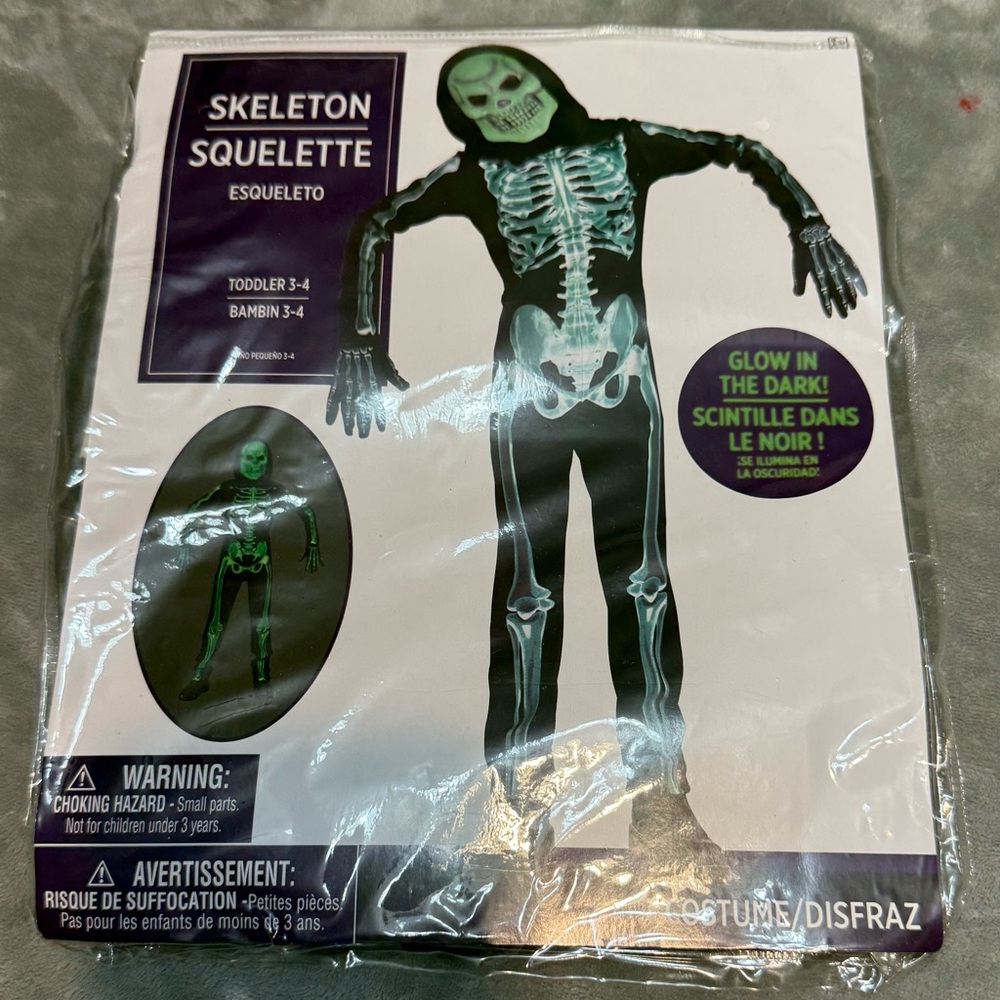 👻 Halloween 🎃 Glow-in-the-Dark Skeleton Costume